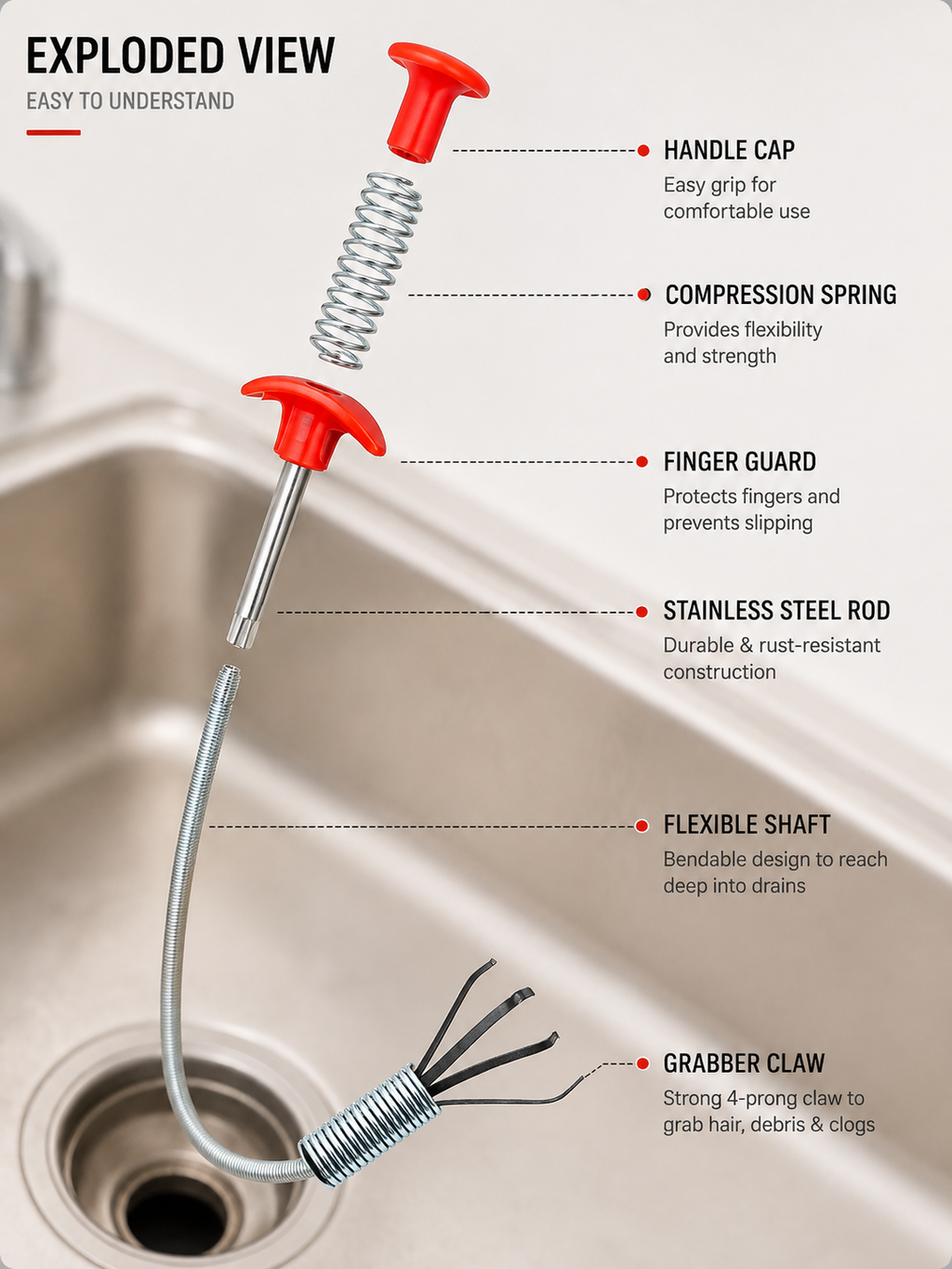 Drain clog remover