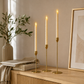 Set of 3 French Metal CandleStands Large