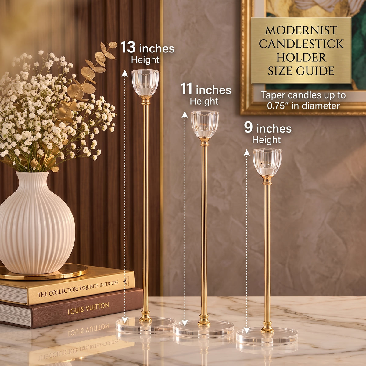 Aurelia Crystal Glass Trio