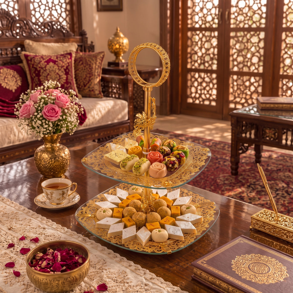Royal Vine Two-Tier Platter