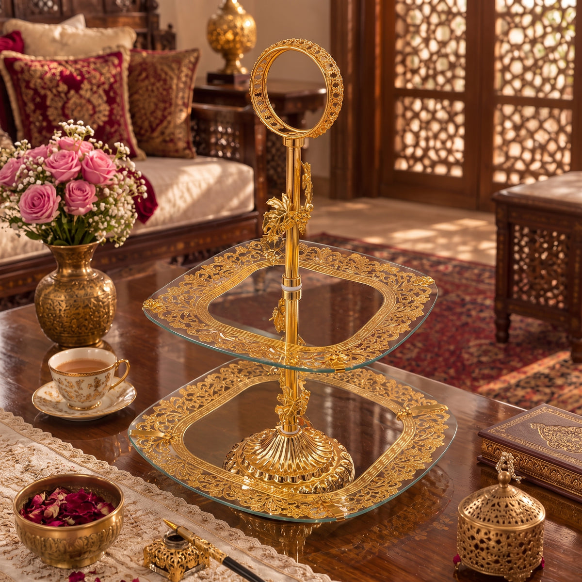 Royal Vine Two-Tier Platter