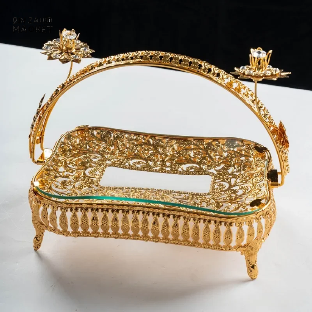 Royal Lotus Glass Tray
