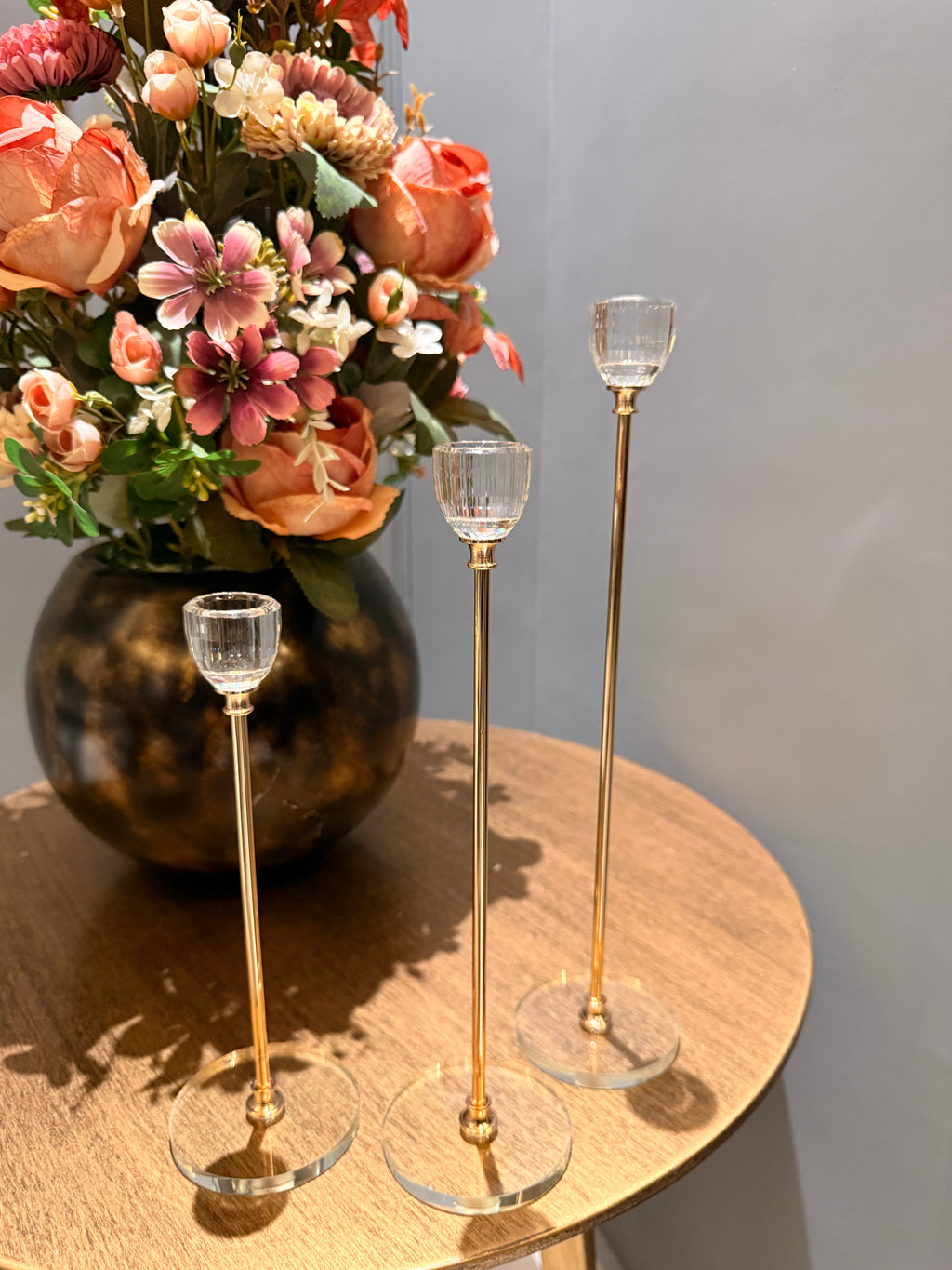 Aurelia Crystal Glass Trio