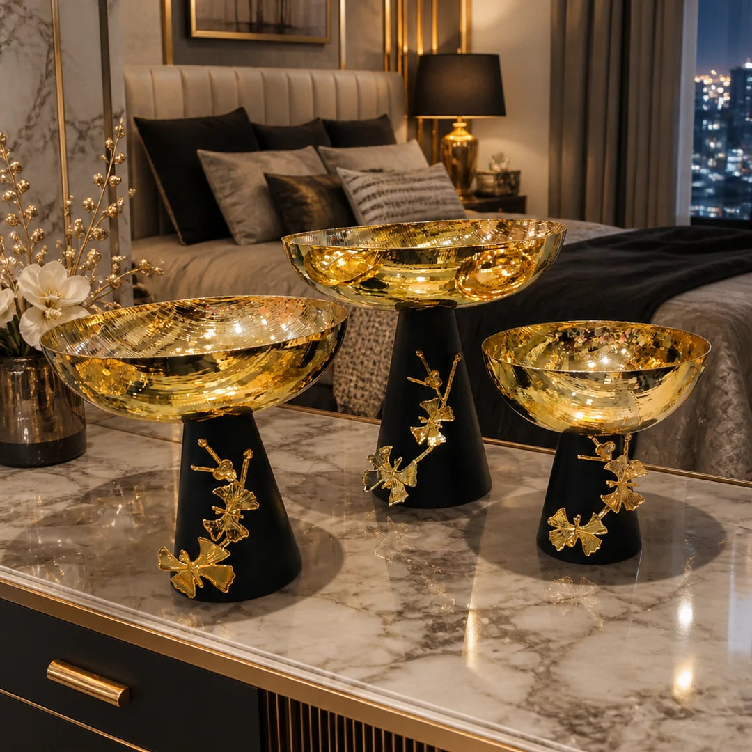 Ginkgo Stainless Steel Pedestal Set